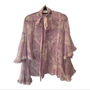 CHLOÉ Tiered Floral Blouse